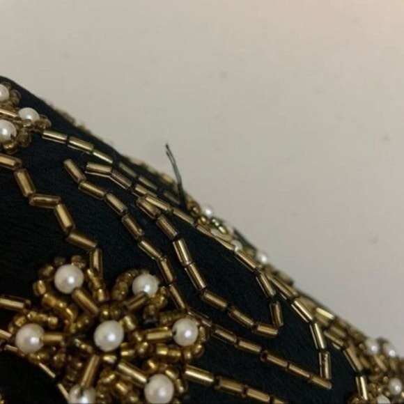 VINTAGE NIPON NIGHT BEADED FRINGE SILK JACKET 8 - Picture 13 of 16